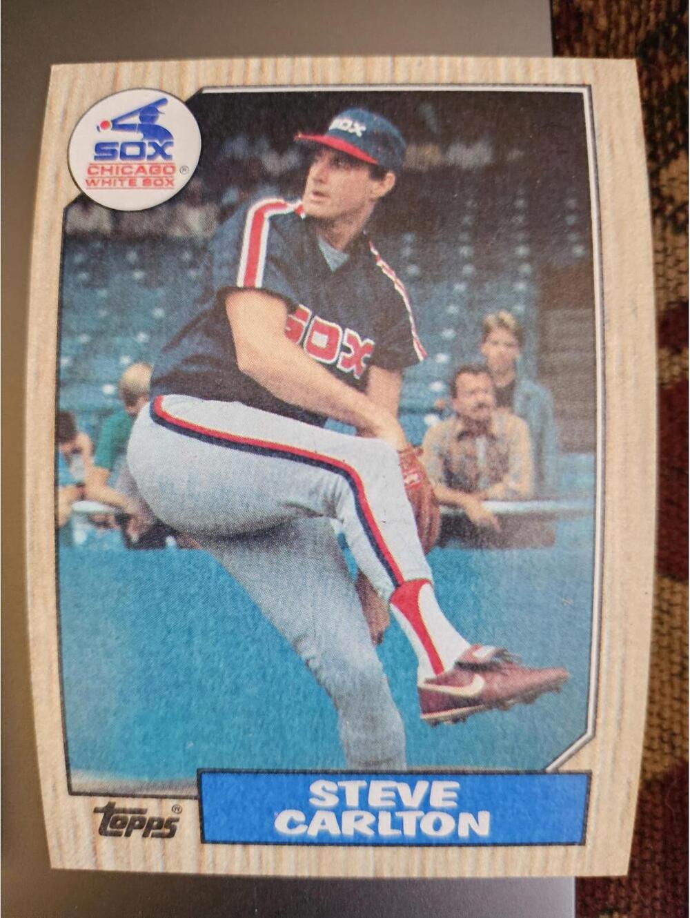 Steve Carlton - HOF - 1987 Topps  #718 - White Sox - RAW Mint